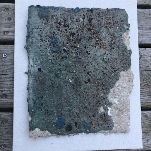 Upcycled Recycled Handpressed Paper Wall Art - Picture 1 of 5